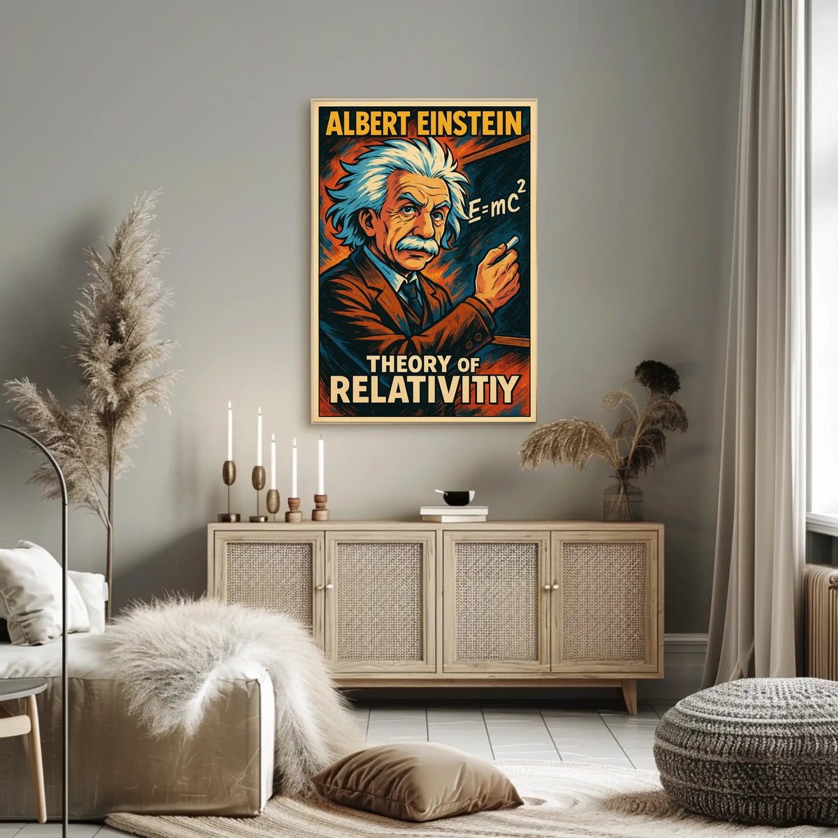Albert Einstein Theory Of Relativity Poster