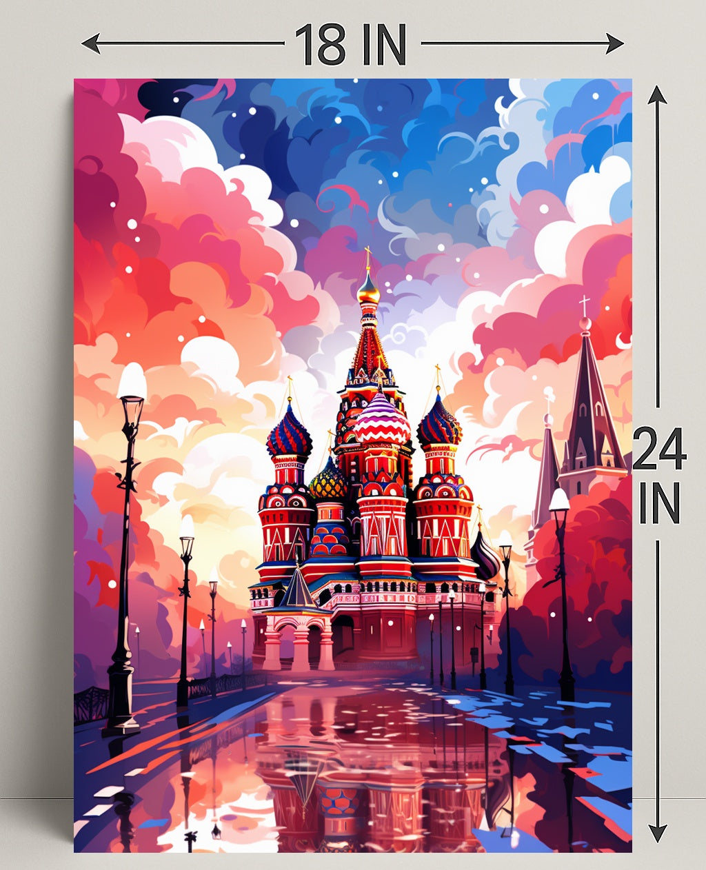 Vibrant St. BasilS Cathedral Poster