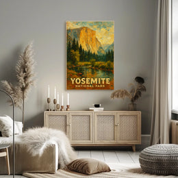 Yosemite Scenic Nature Lover Vintage Poster