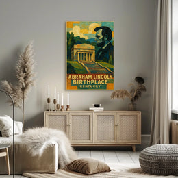 Abraham Lincoln Birthplace Poster