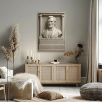 Abraham Lincoln Classical Sculpture Presidential Historical Poster