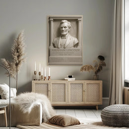 Abraham Lincoln Classical Sculpture Presidential Historical Poster