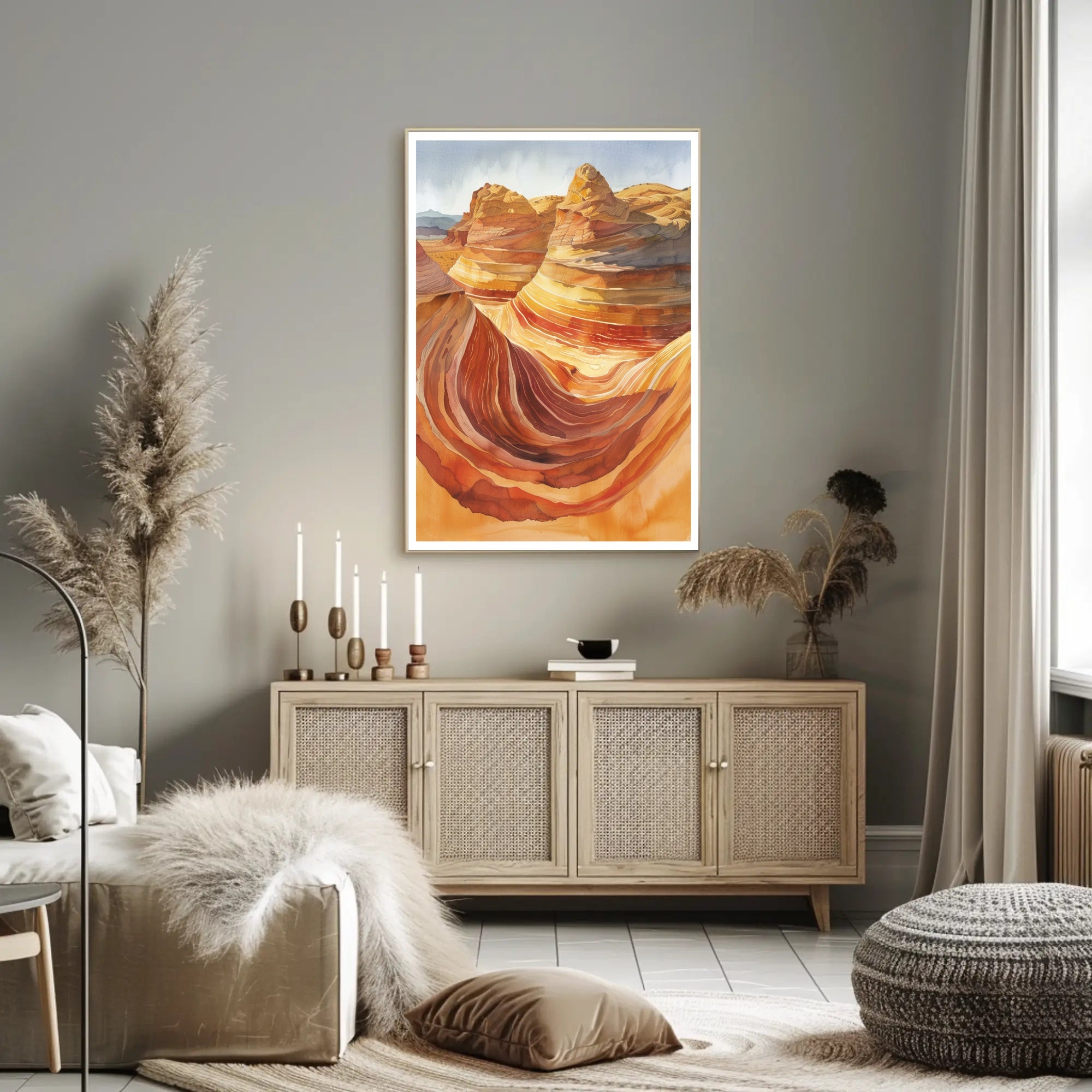 Desert Waves Poster PosterGoat