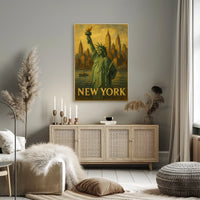 New York Iconic Cityscape Poster