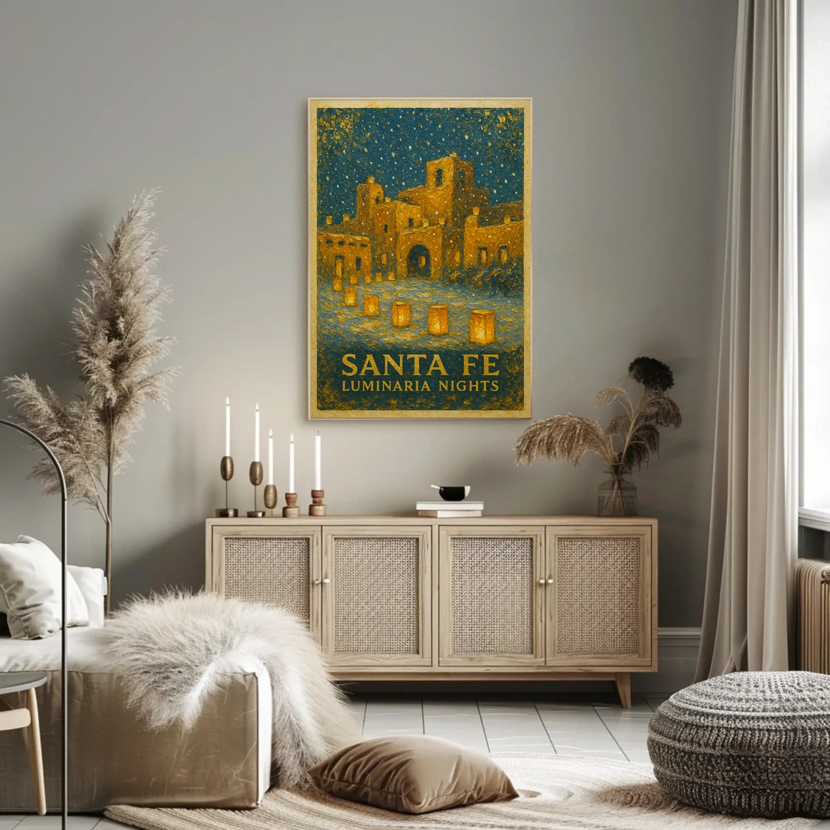 Santa Fe Luminaria Nights Poster