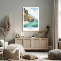 Napali Coast Artwork Poster PosterGoat