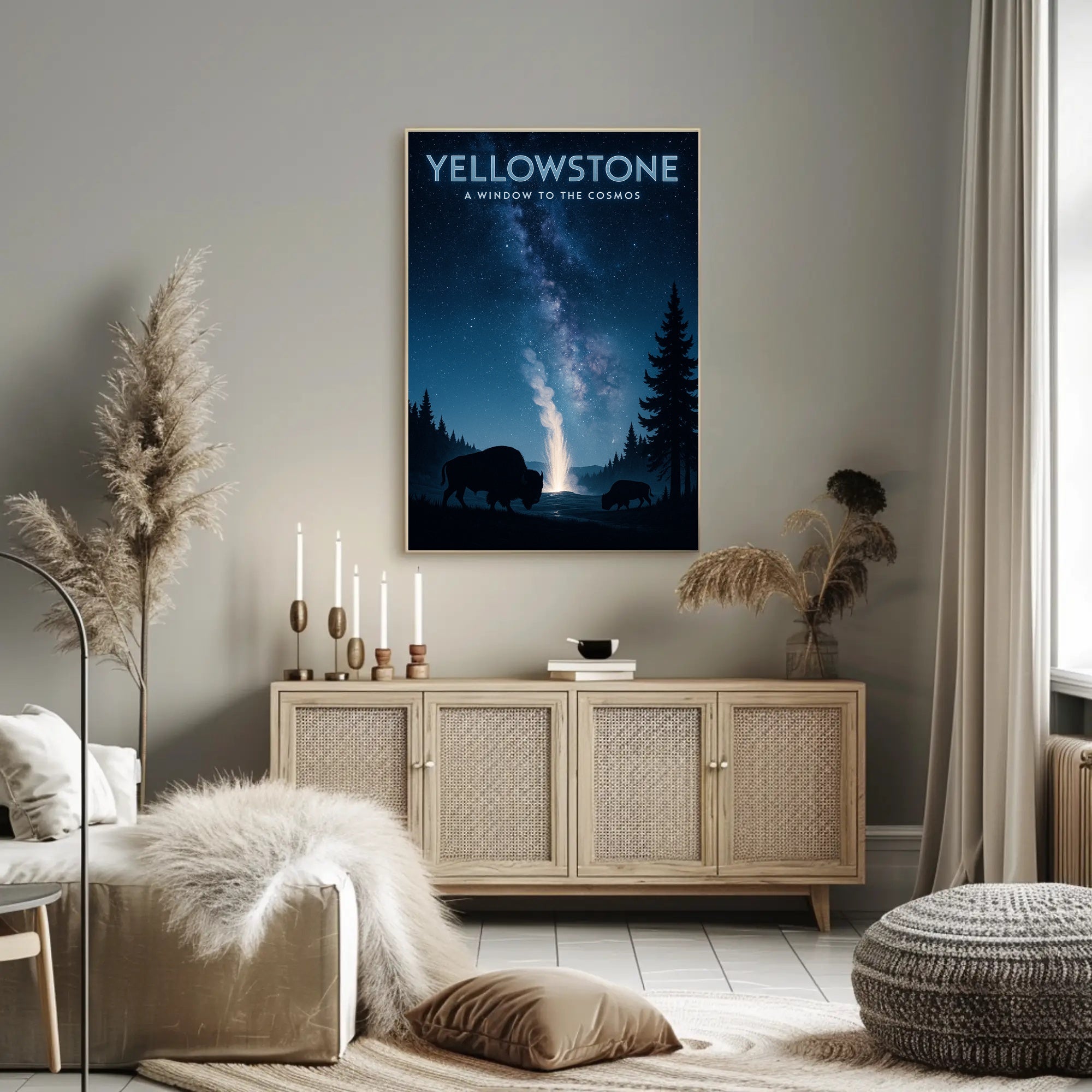 Yellowstone A Window to the Cosmos Poster PosterGoat