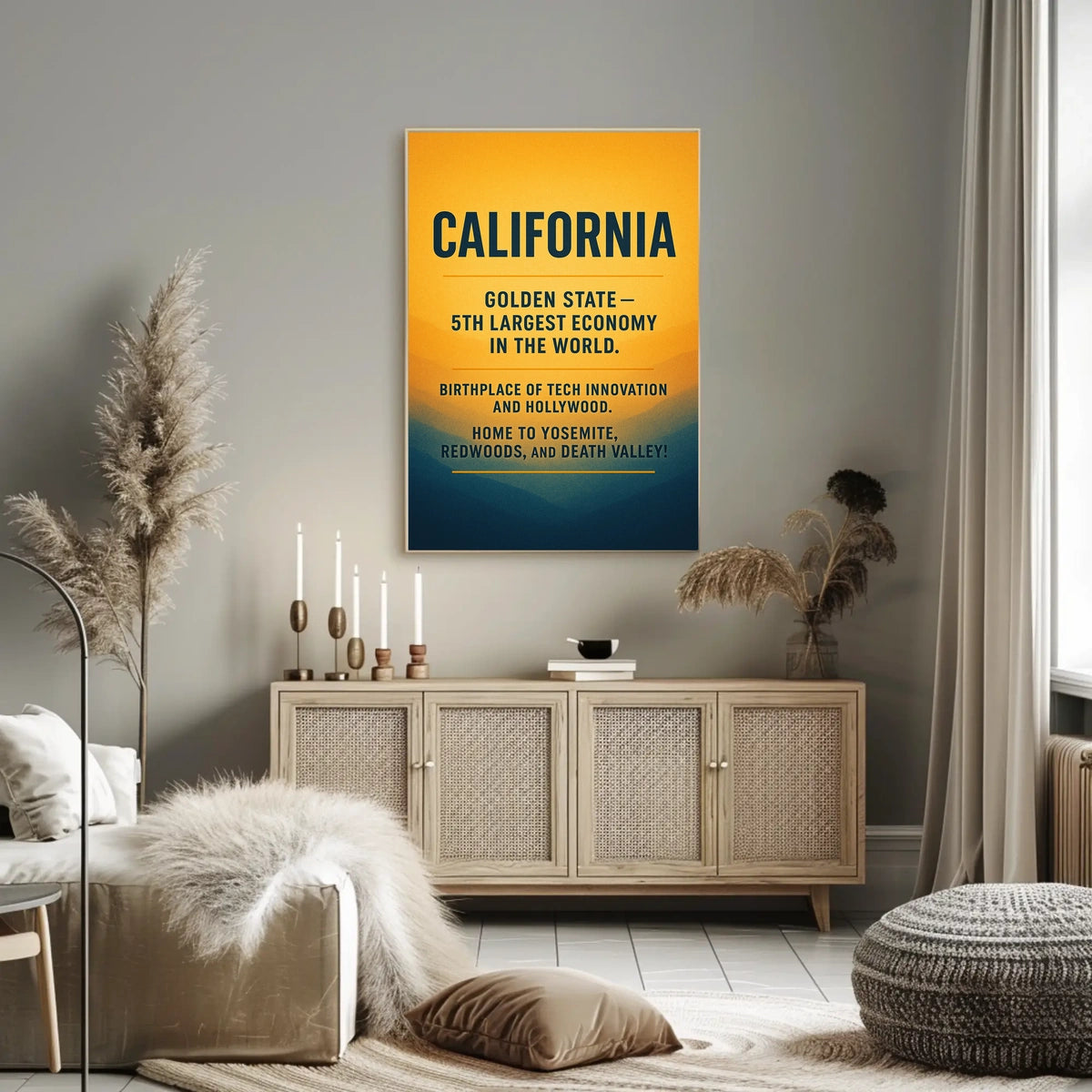 California The Golden State Poster