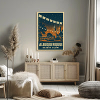 Albuquerque Desert Glow Poster
