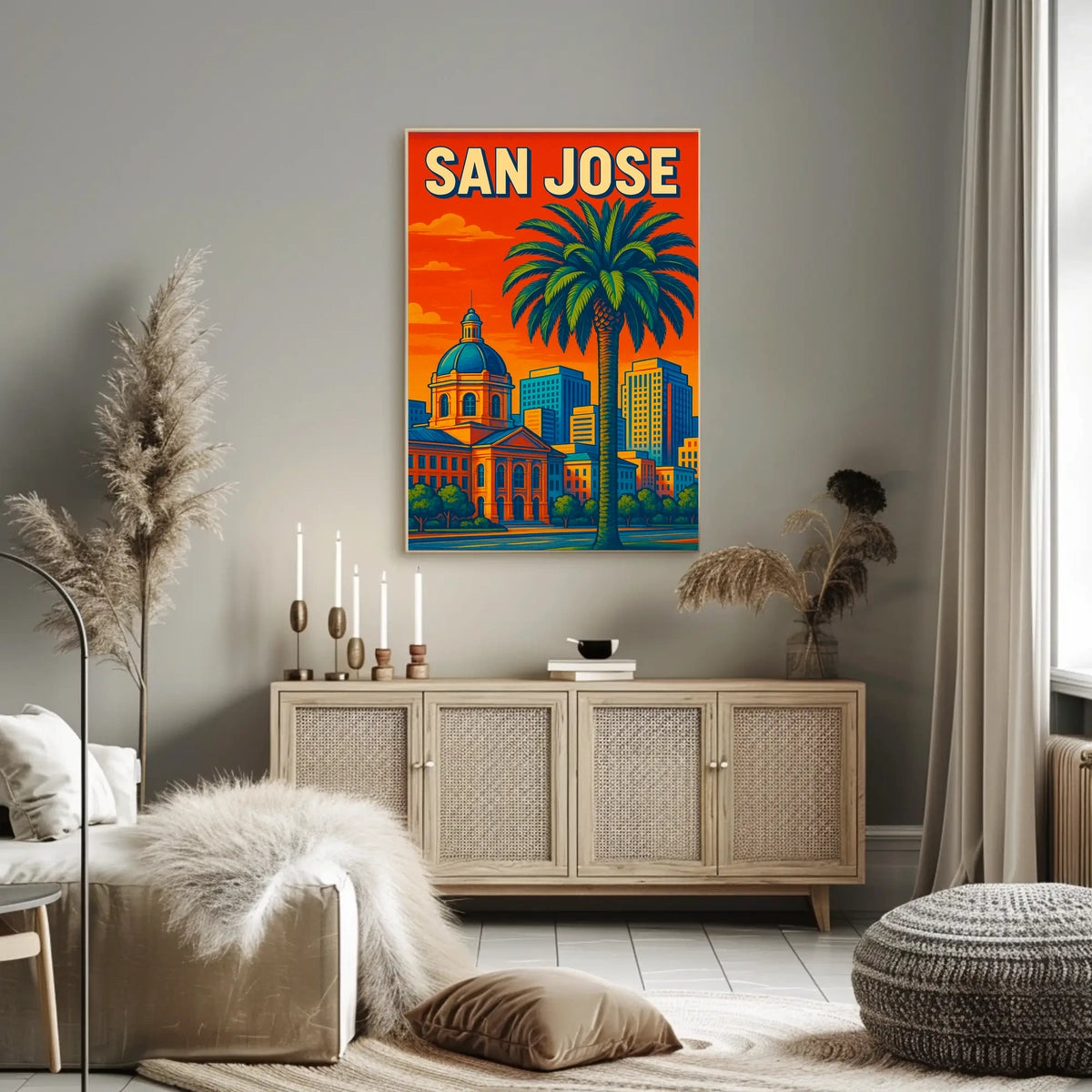 San Jose Cityscape Poster