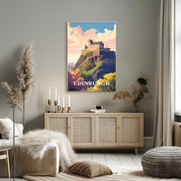 Edinburgh Castle Travel Poster