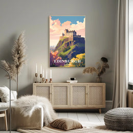 Edinburgh Castle Travel Poster