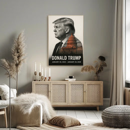 Donald Trump 47th President of the United States Reflections Poster