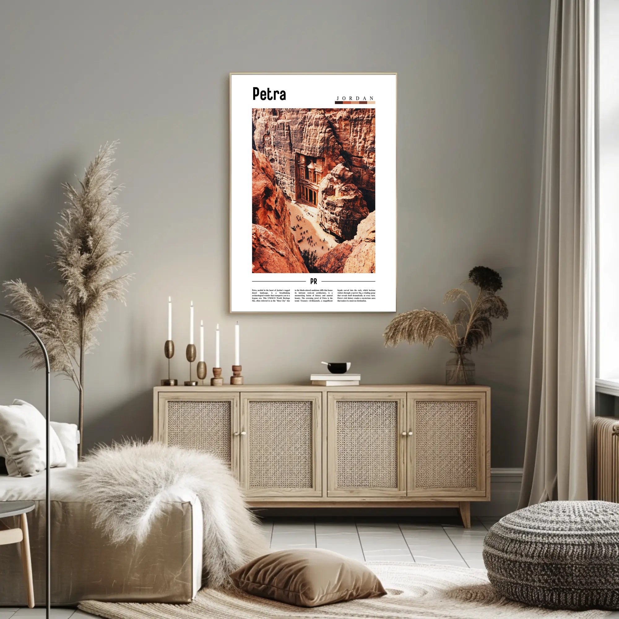Petra Treasury Art Print Cultural or Heritage Poster PosterGoat