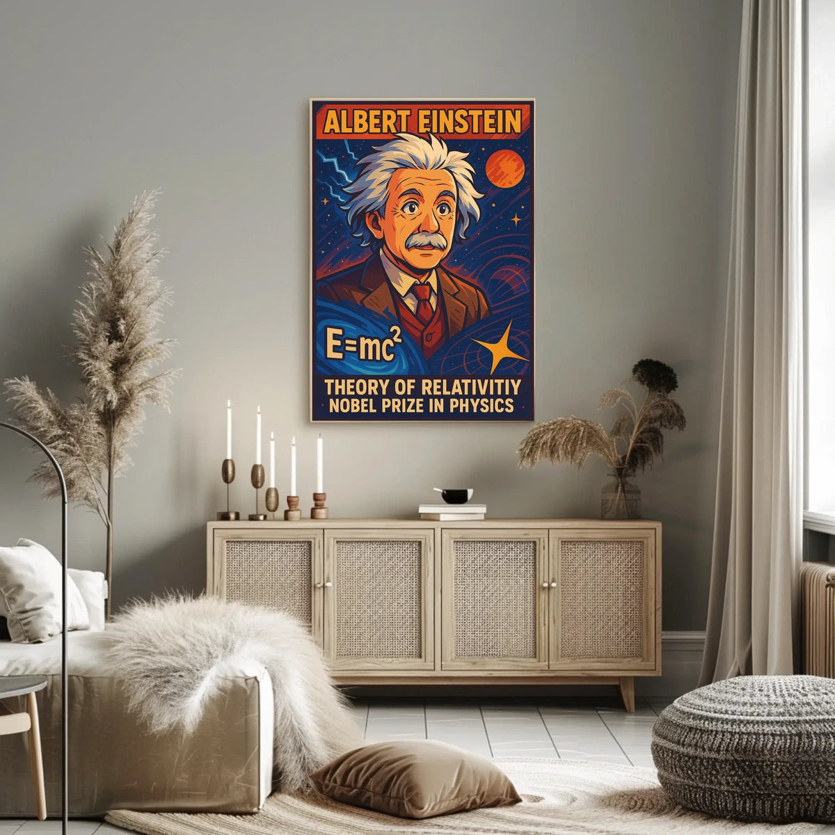 Albert Einstein Theory Of Relativity Poster