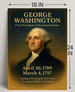 George Washington First President Poster PosterGoat