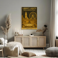 Liberty Lights Philadelphia Christmas Poster