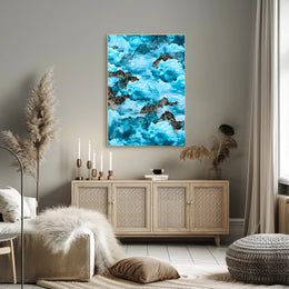 Majestic Mountain Clouds William Morris Art Poster