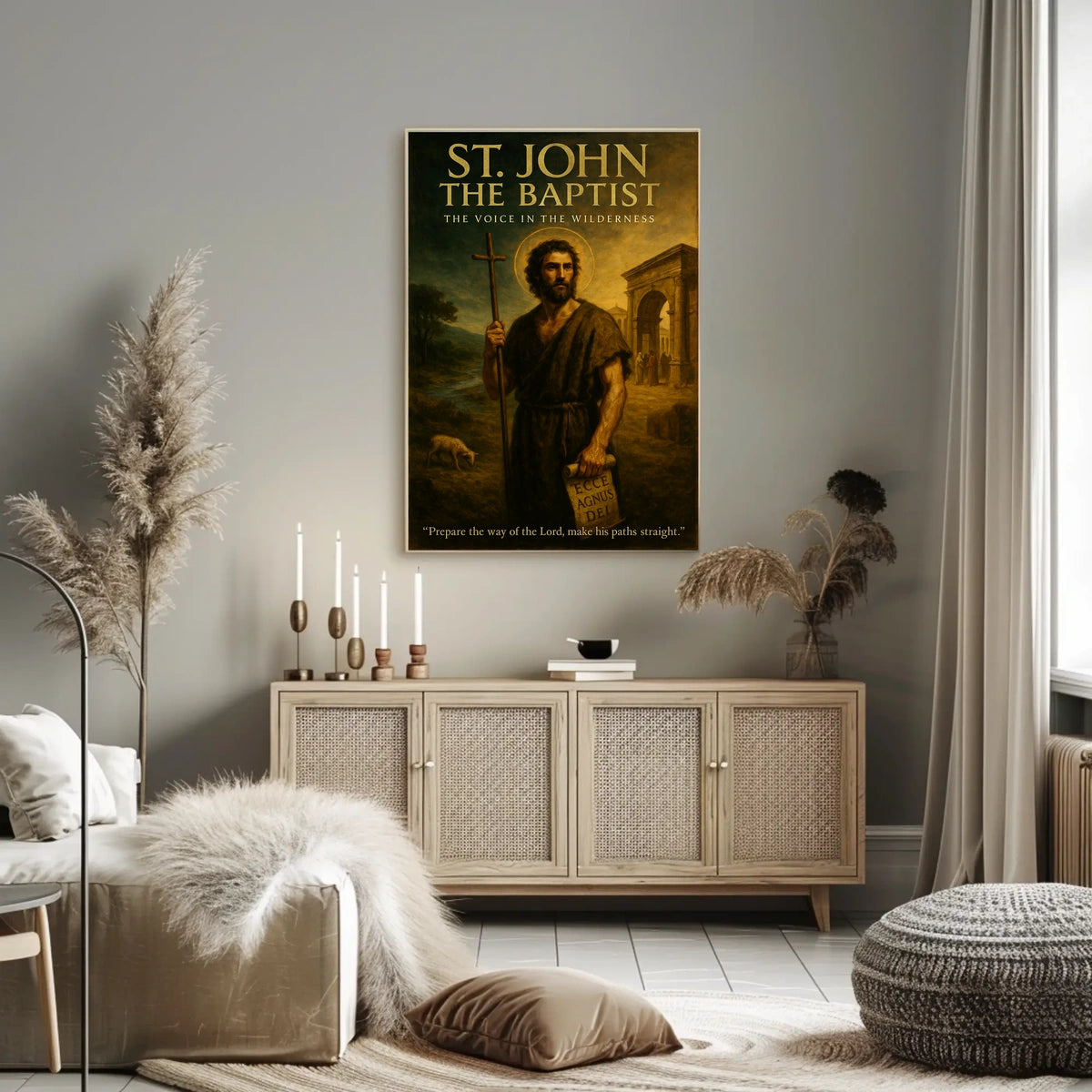 St. John the Baptist The Voice in the Wilderness Poster