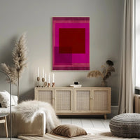 Vibrant Geometric Abstraction Poster