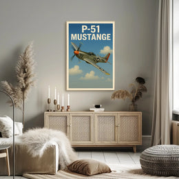 P-51 Mustang Poster PosterGoat