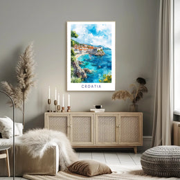 Coastal Beauty of Croatia Poster PosterGoat