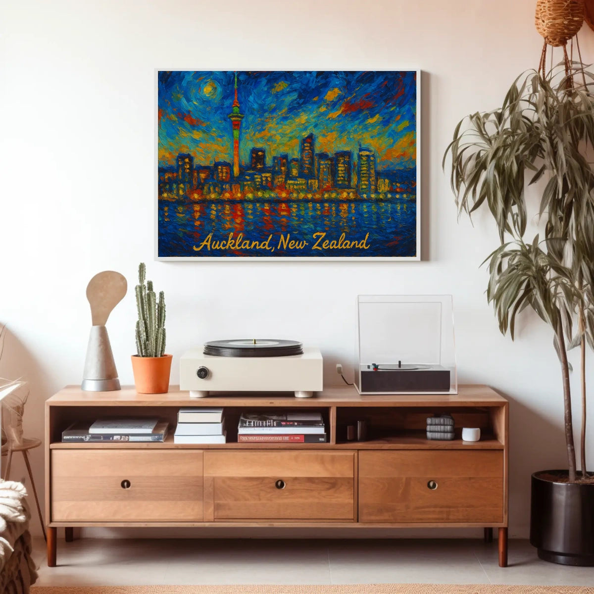 Auckland Skyline at Dusk Poster