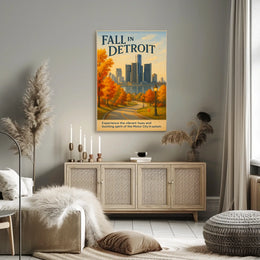 Fall in Detroit Poster