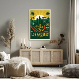 Los Angeles Highlights Poster PosterGoat