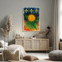 Sun Fleur De Lis Heritage Poster