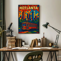 Hotlanta Skyline Poster