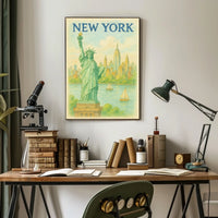 New York Iconic Cityscape Poster