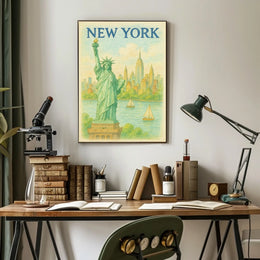 New York Iconic Cityscape Poster