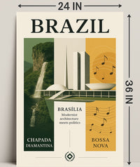 Brazil Modernist Harmony Poster PosterGoat