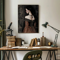 Vintage Elegance Noble Woman Fantasy or Mythology Poster PosterGoat