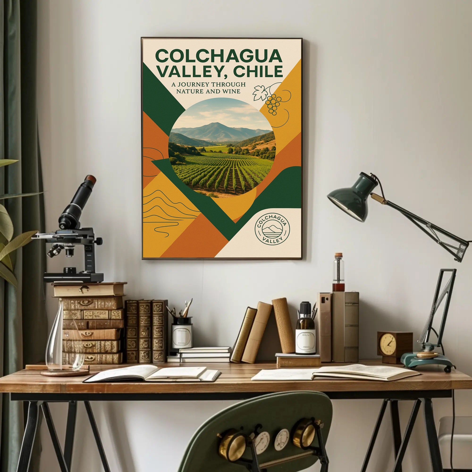 Colchagua Valley, Chile  A Journey Through Nature and Wine Poster PosterGoat