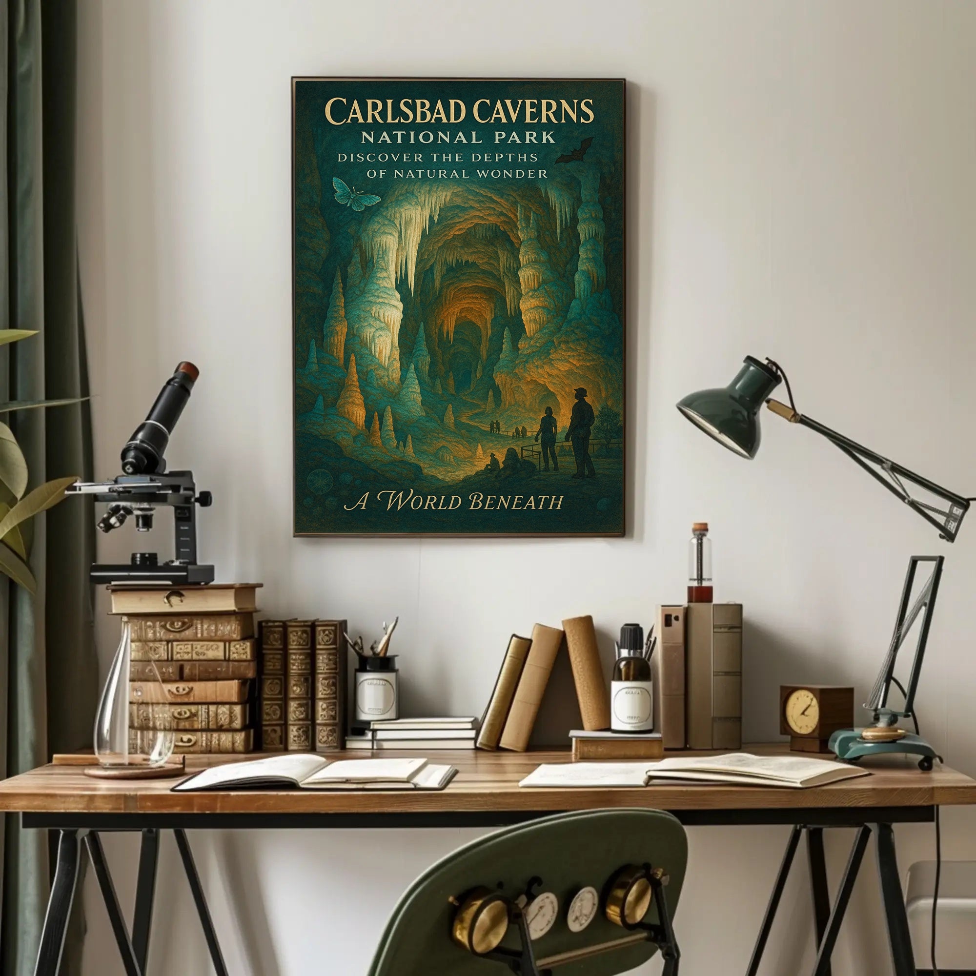 Carlsbad Caverns Adventure Awaits National Park Poster