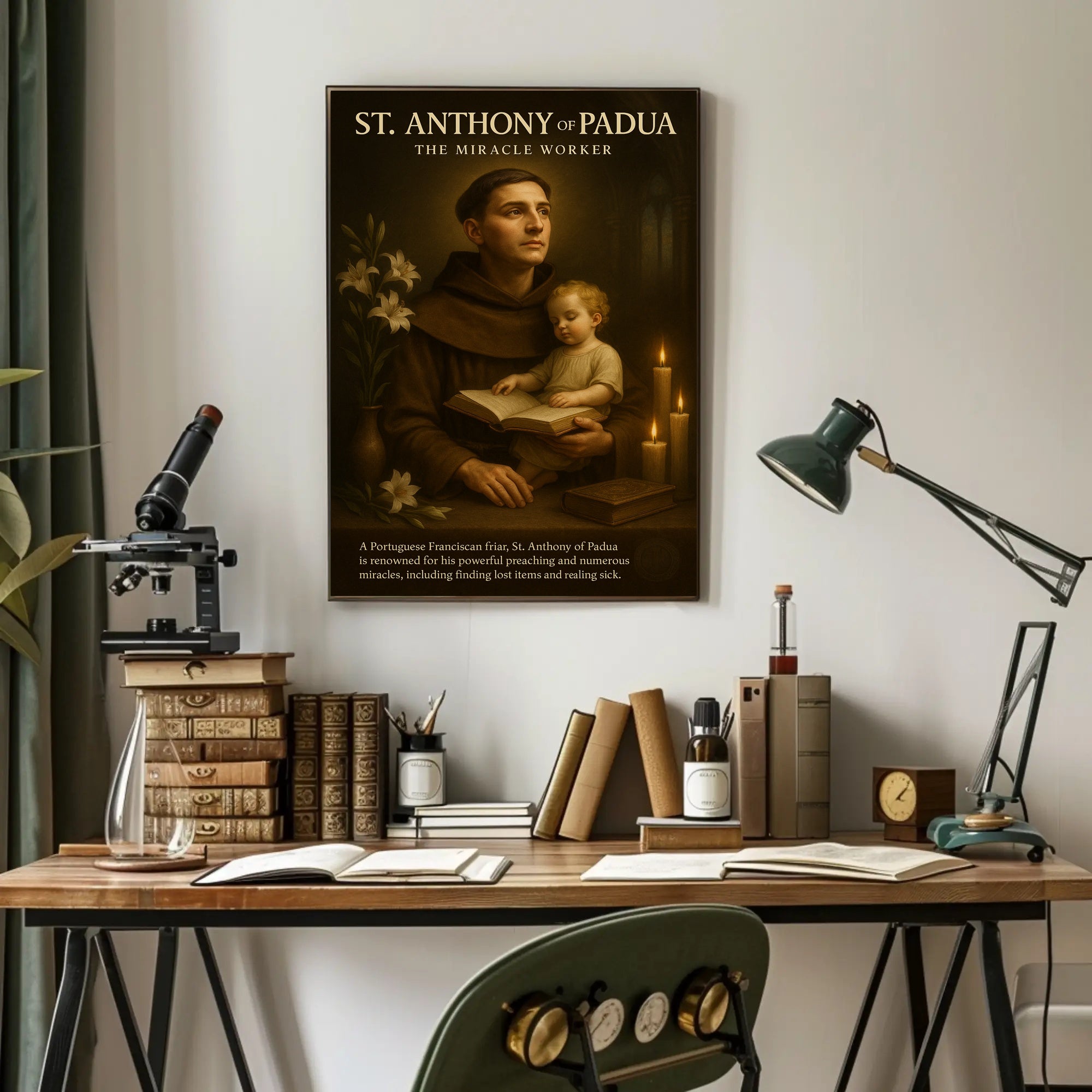 St. Anthony Reverence: Classical Spiritual Heritage Poster PosterGoat