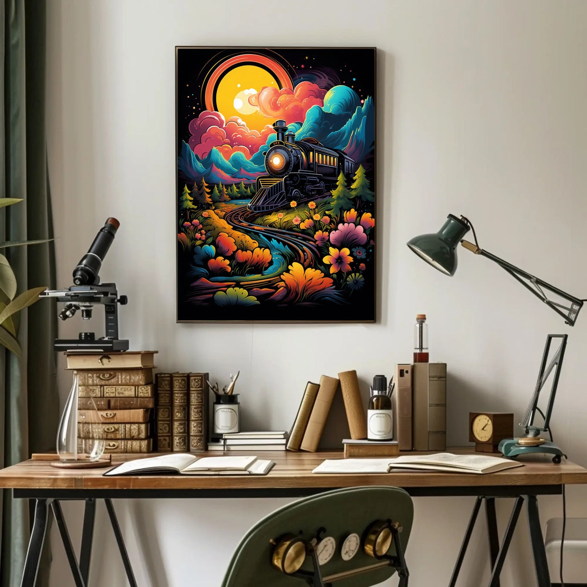 Dreamscape Locomotive Poster