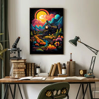 Dreamscape Locomotive Poster