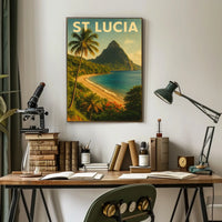 St. Lucia Paradise Poster