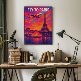 Fly To Paris Poster
