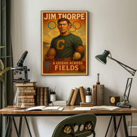 Jim Thorpe Iconic Sports Legend Jim Thorpe Poster