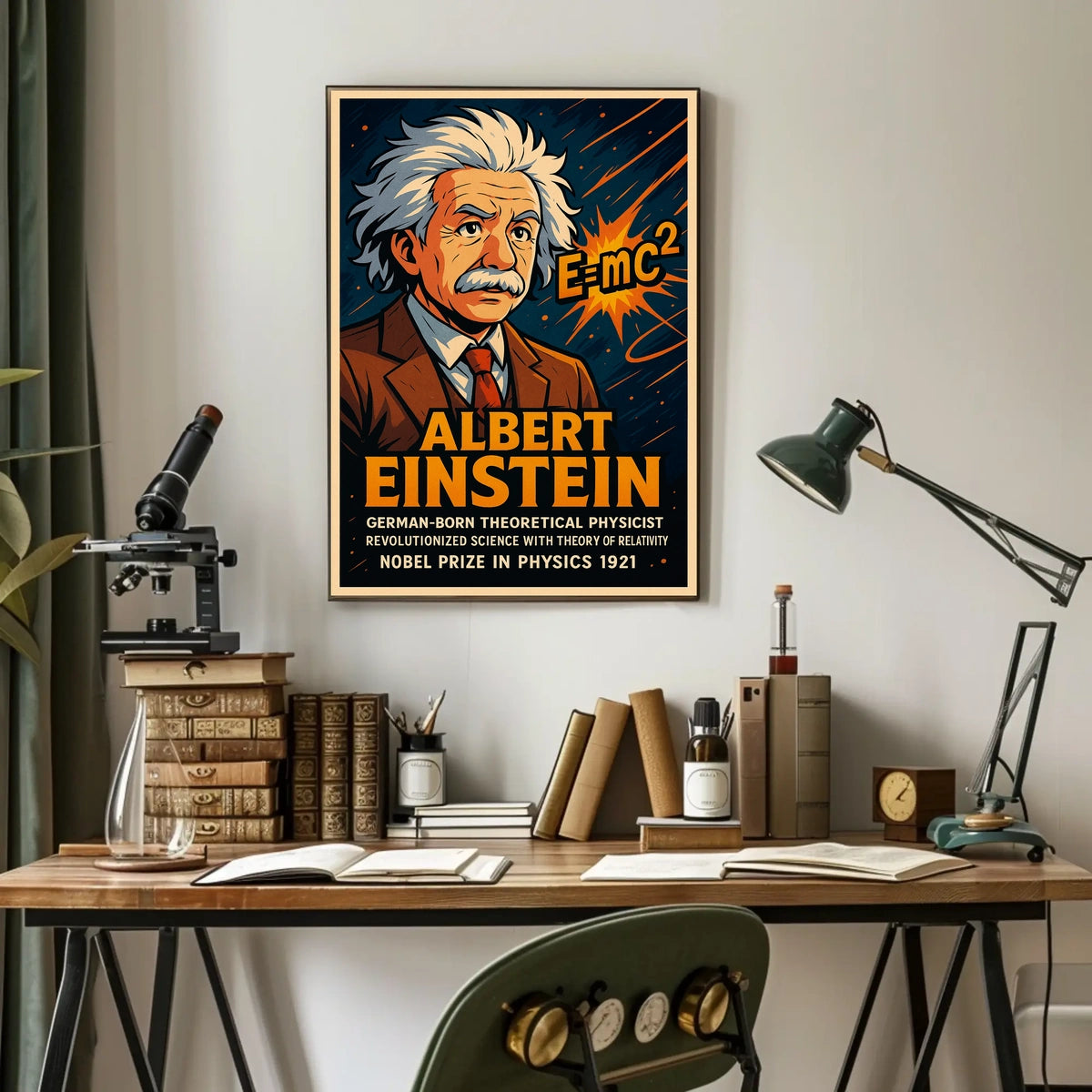 Albert Einstein Theoretical Physicist Poster