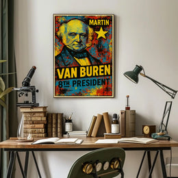 Martin Van Buren 8th President of the United States Graffiti Pop Art Poster