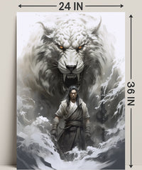 Warrior And The White Tiger Poster