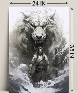 Warrior And The White Tiger Poster