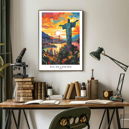 Rio de Janeiro Sunset Poster PosterGoat