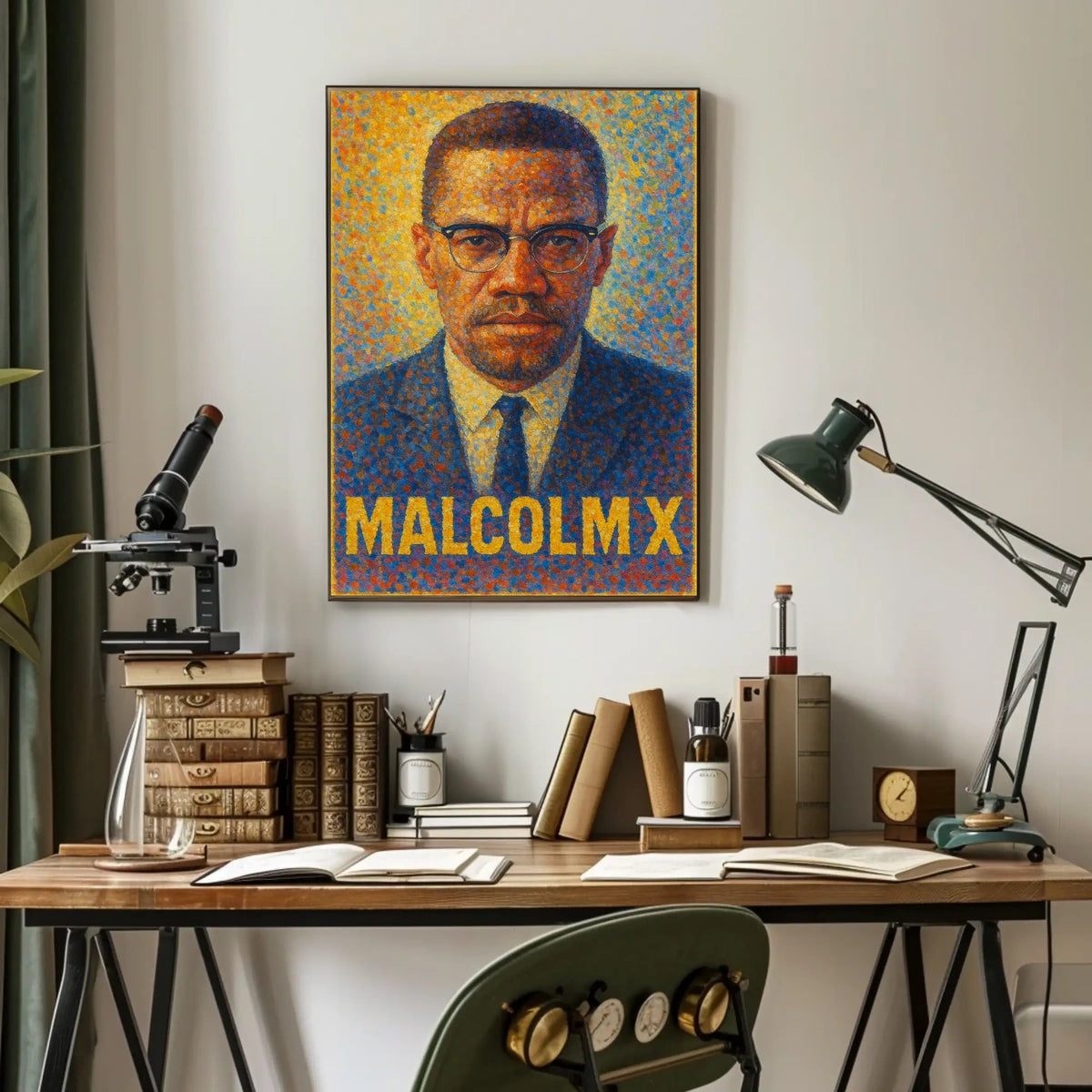 Malcolm X A Vision In Color Poster