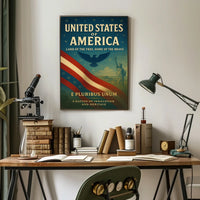 United States of America A Nation of Innovation and Heritage Poster